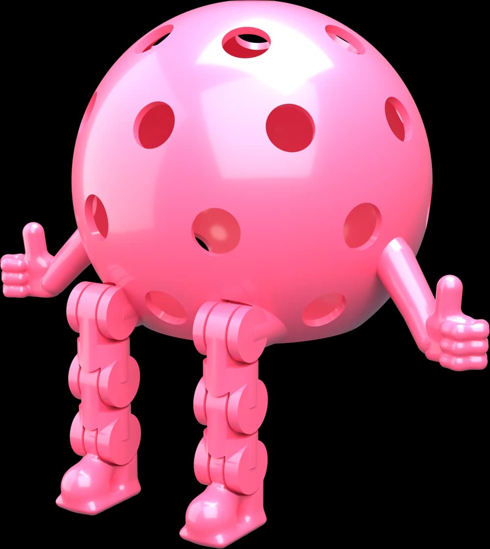 Hot Pink Pickleball Dinky