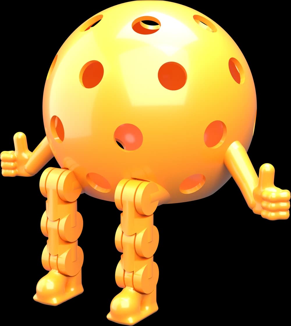 Orange Pickleball Dinky