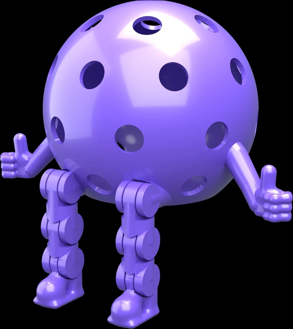 Purple Pickleball Dinky