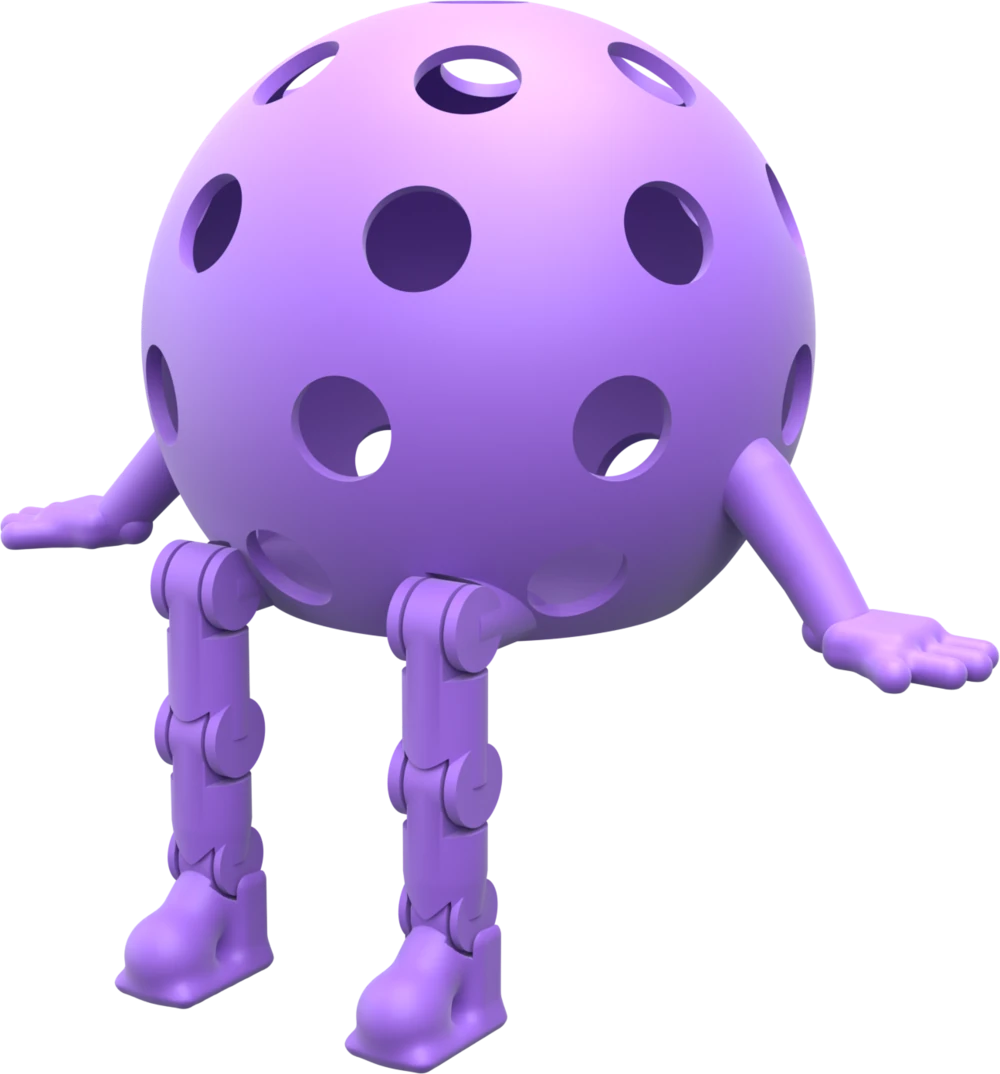 Purple Pickleball Buddy